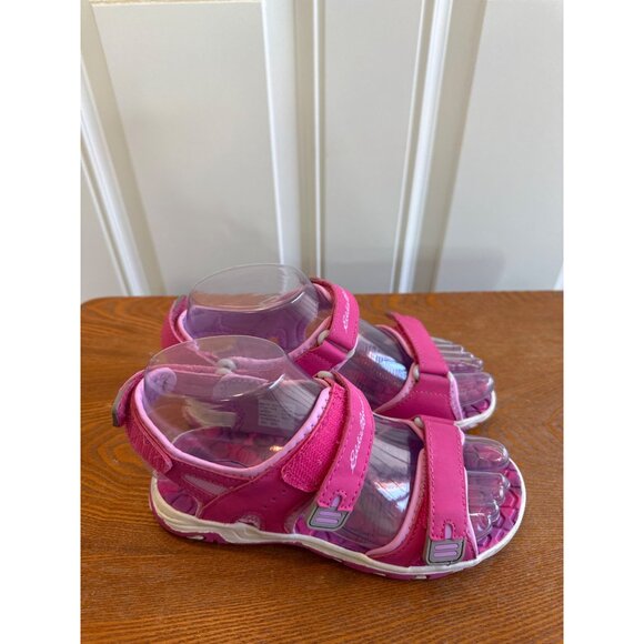 Eddie Bauer Youth Girl's Adjustable Strap River Sandals Cascadia Pink Size 2 - Picture 7 of 15